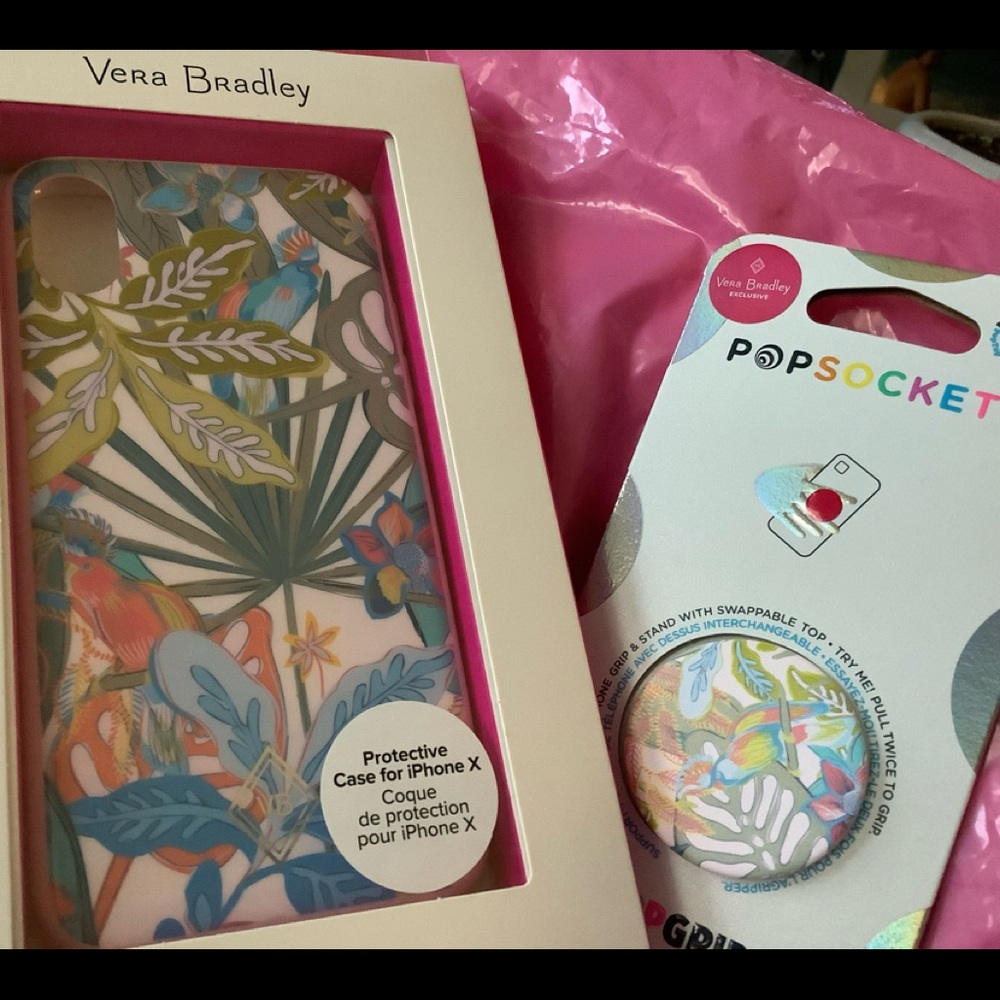Vera Bradley IPHONE case X Max popper not included